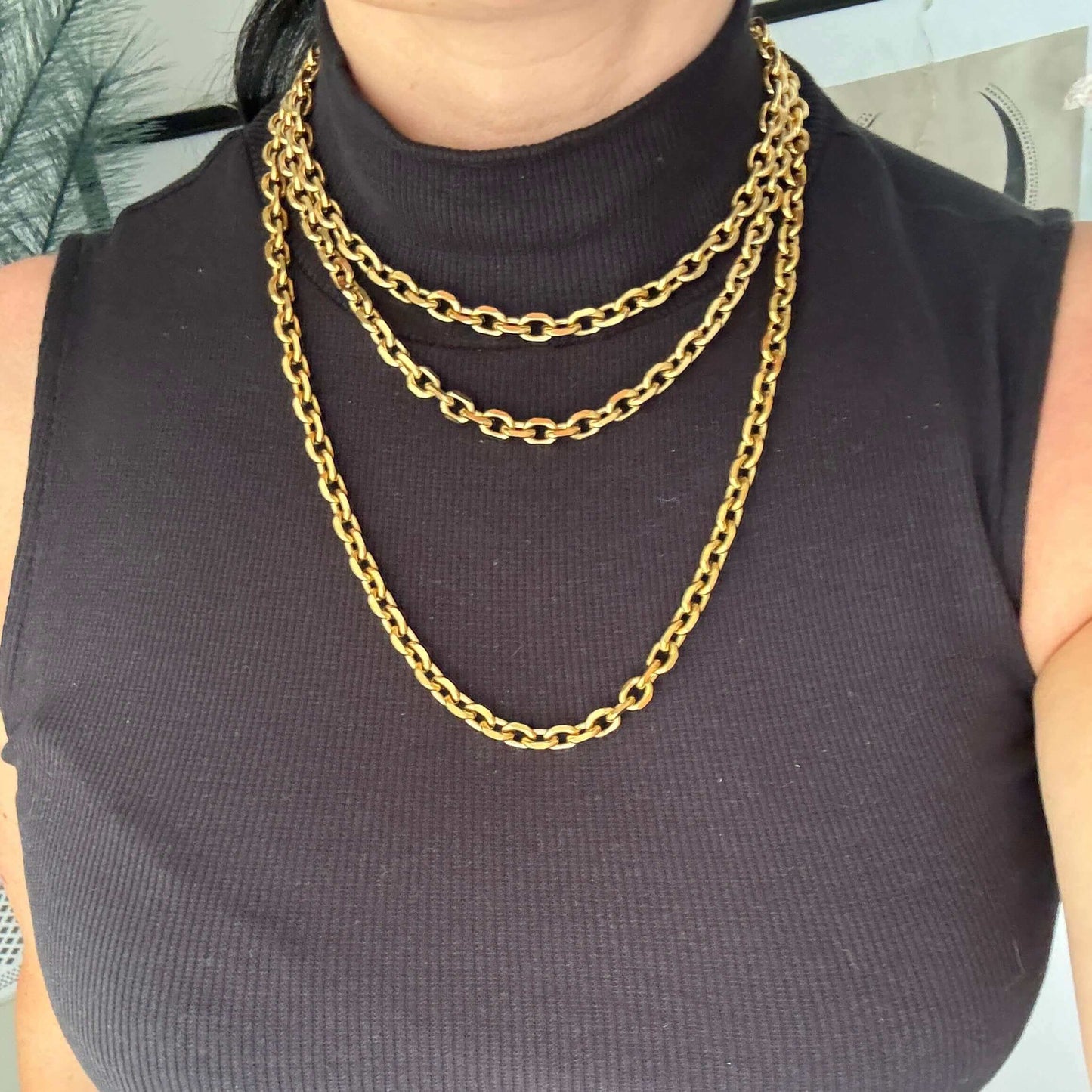 Chunky Cable Chain In Gold - Kataleya