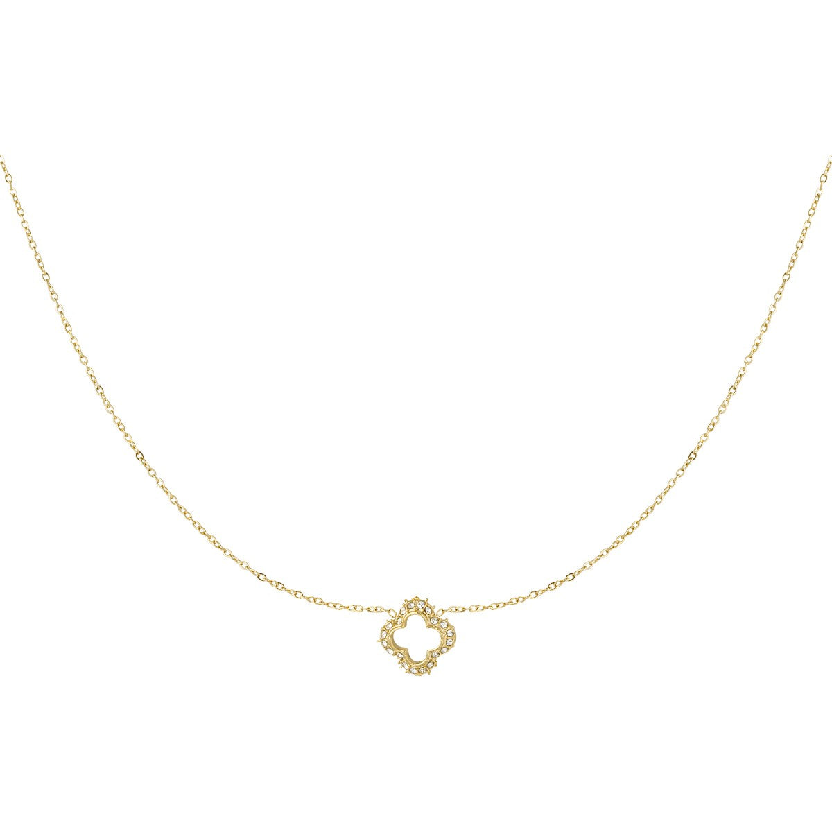 Lucky Flower Necklace in Gold by Kataleya