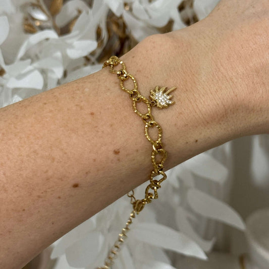 Textured Chain Bracelet