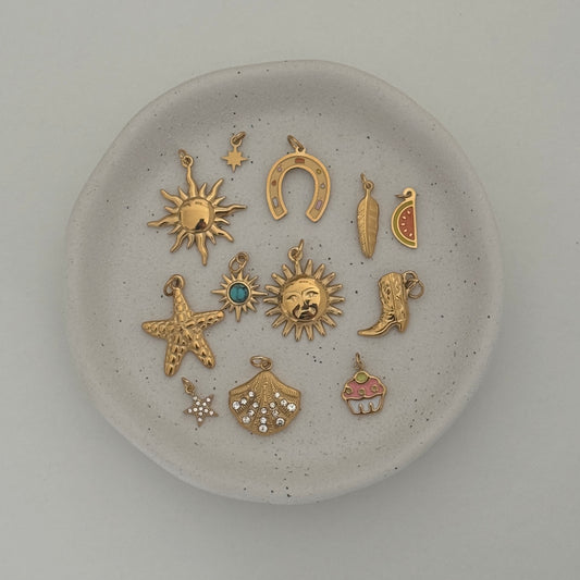 Sunflower Gold Charm