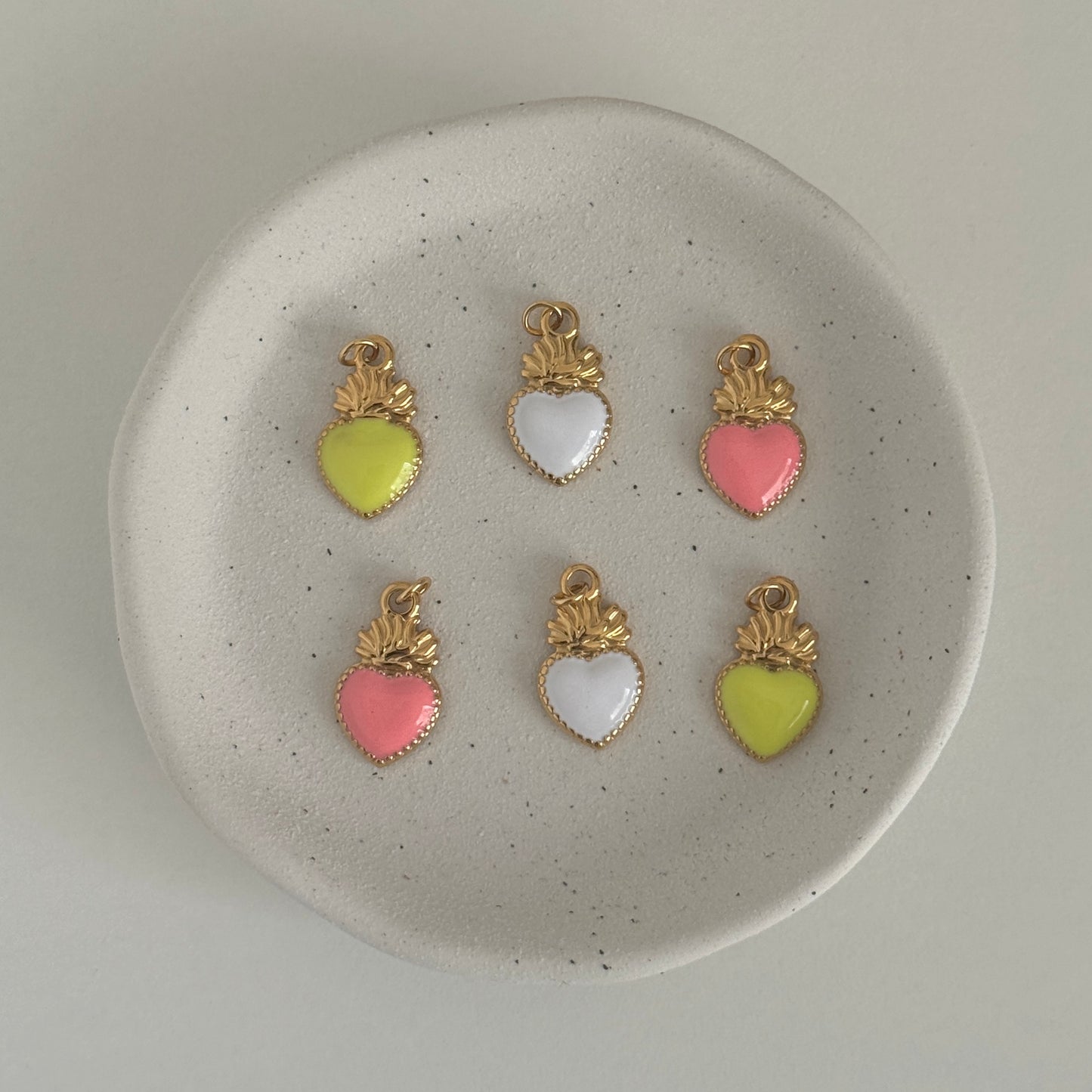 Vibrant Heart Charms