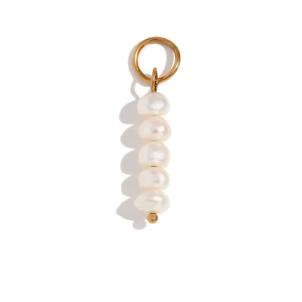 Beaded White Charm by Kataleya