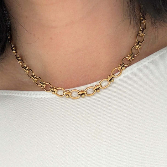 Golden Horizon Chunky Charm Chain Necklace Kataleya