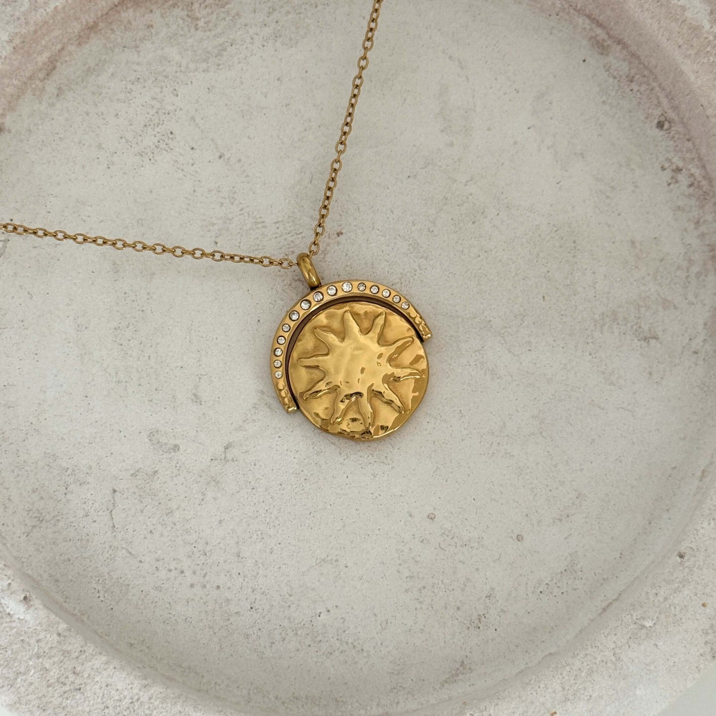 Spinner Sun Necklace