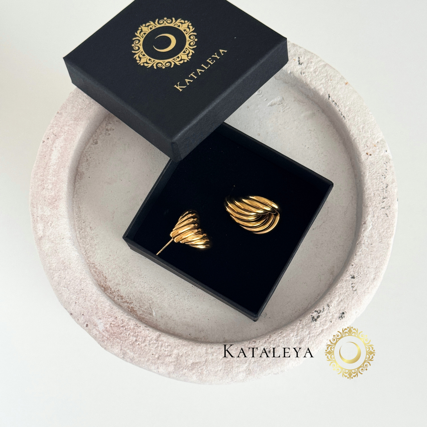 Chunky Teardrop Earrings | Waterproof & Tarnish Free