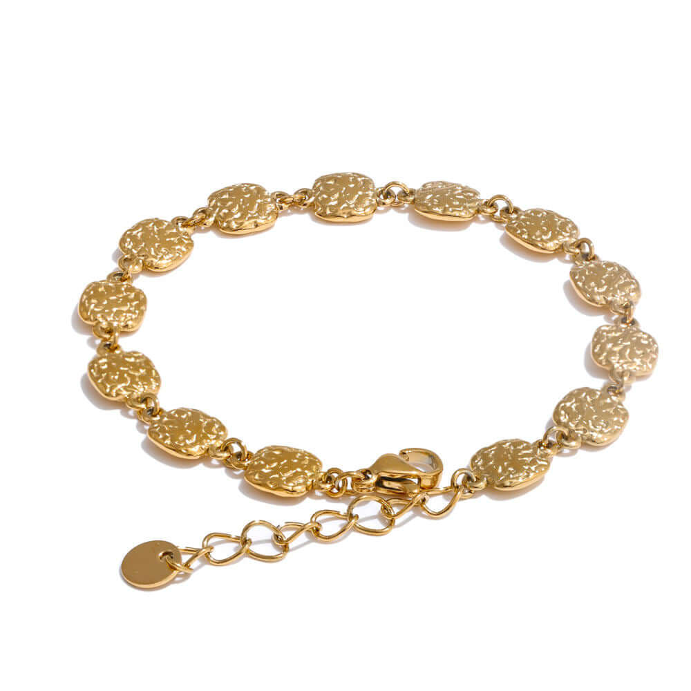 Relia - Waterproof Gold Textured Bracelet