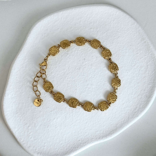 Relia - Waterproof Gold Textured Bracelet