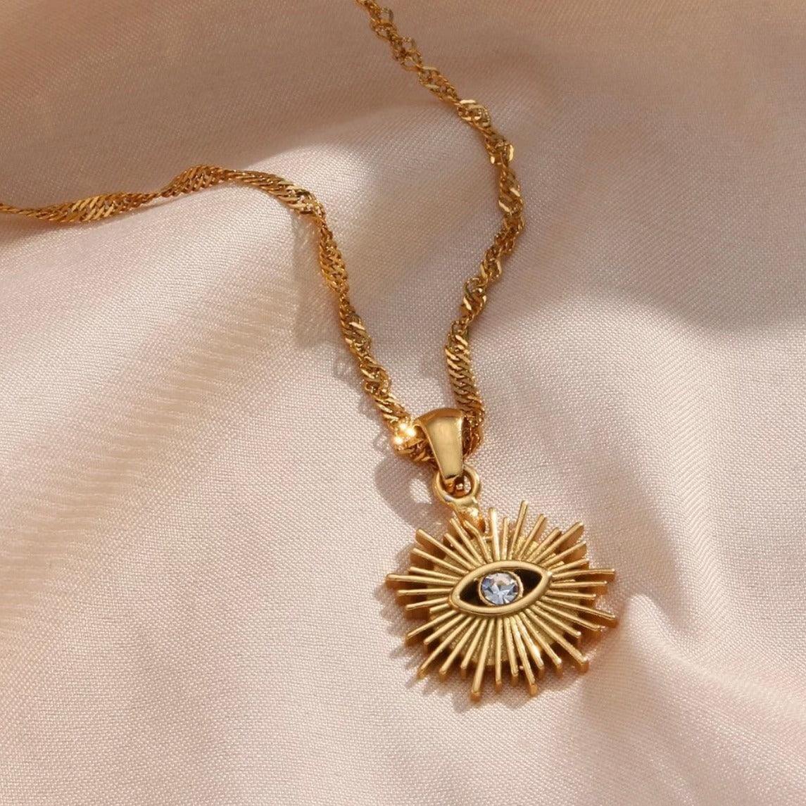Evil Eye Pendant Necklace - Kataleya