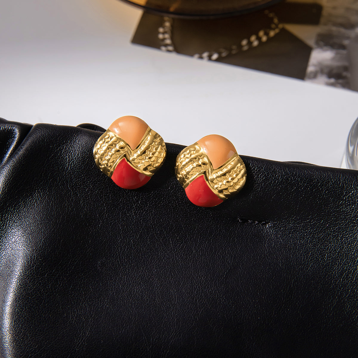 Flame Enamel Earrings | Waterproof & Tarnish Free