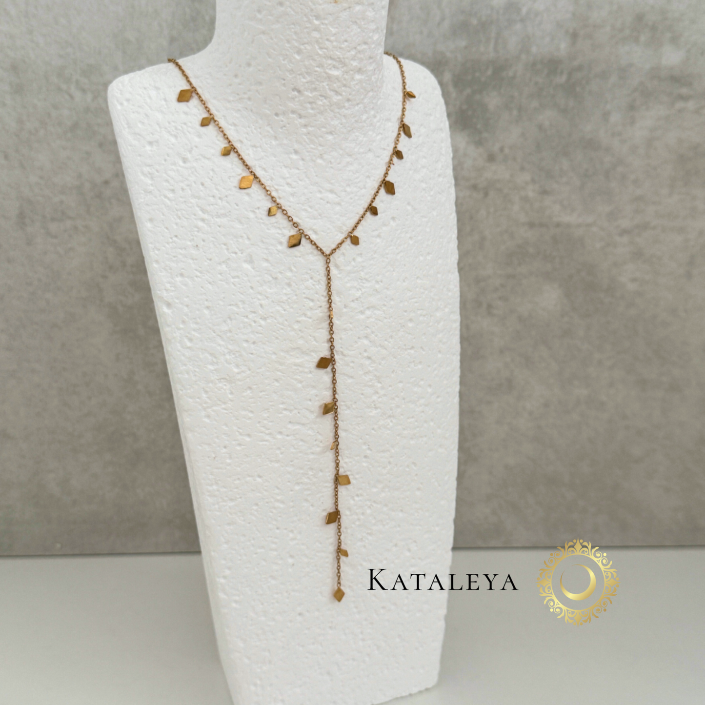 Rhombus Y Necklace | Waterproof & Tarnish Free