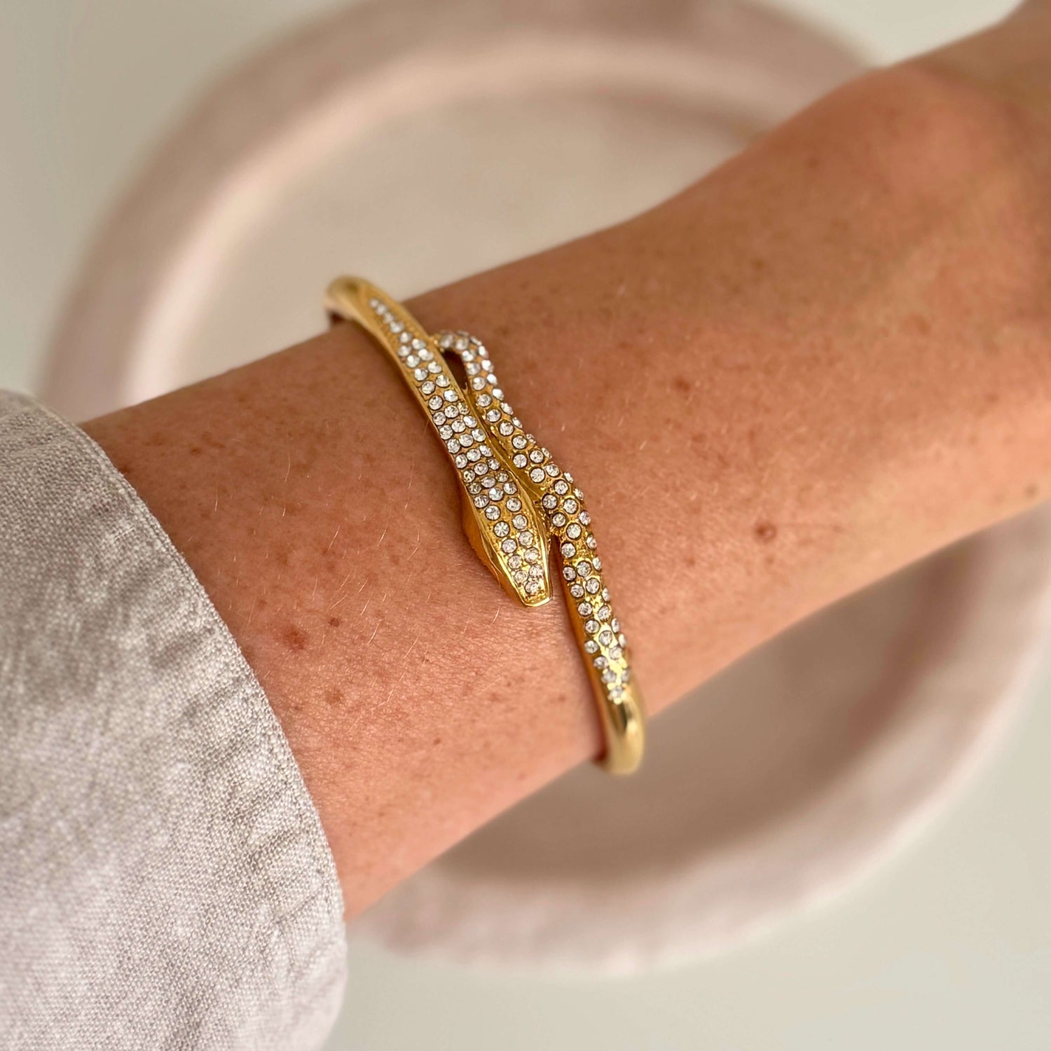 cz snake bangle kataleya jewellery