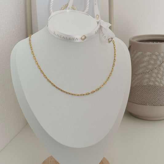 Oval Gold Link Chain by Kataleya