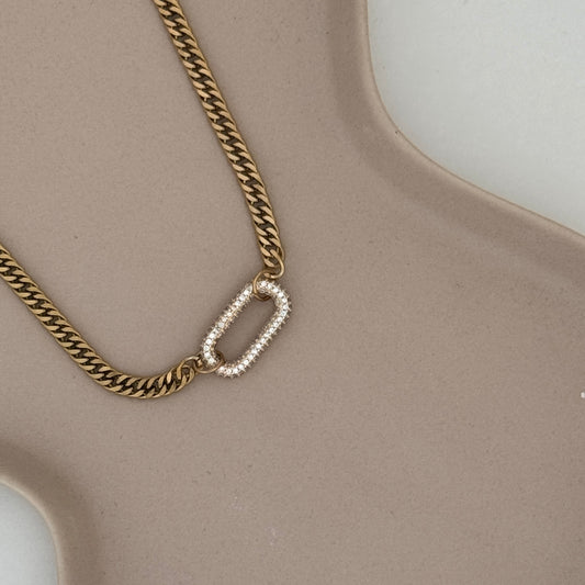 Clarissa Carabiner Chain Necklace