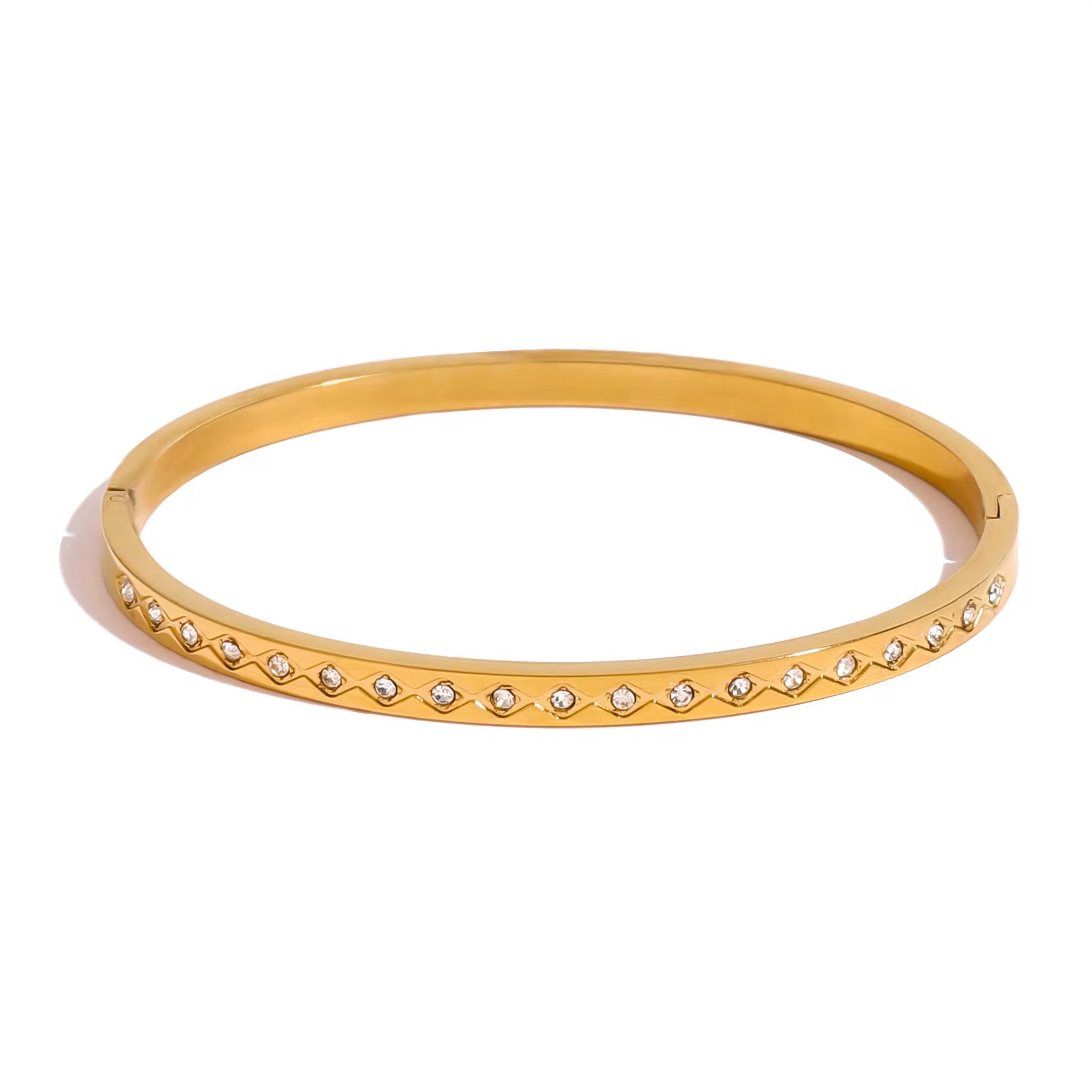 Scarlett Eternity Bracelet Bangle in Gold by Kataleya