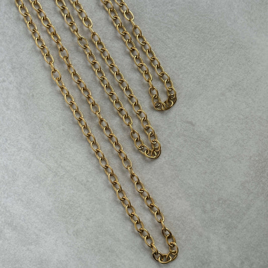 Cable Chain Necklace in Gold - Kataleya