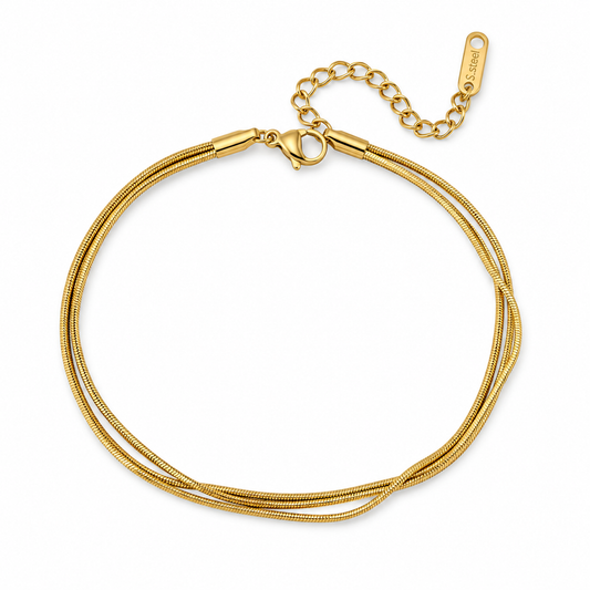 Kyma Snake Anklet | Gold Layered Anklet
