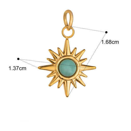 Turquoise Star Charm