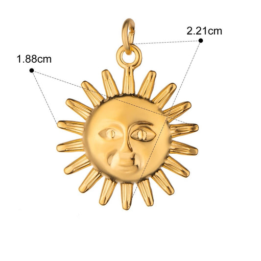 Sunflower Gold Charm