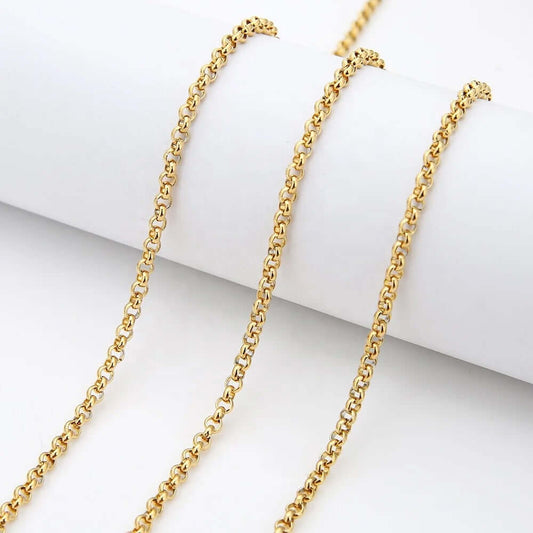 O-Chain Gold Necklace 3mm by Kataleya