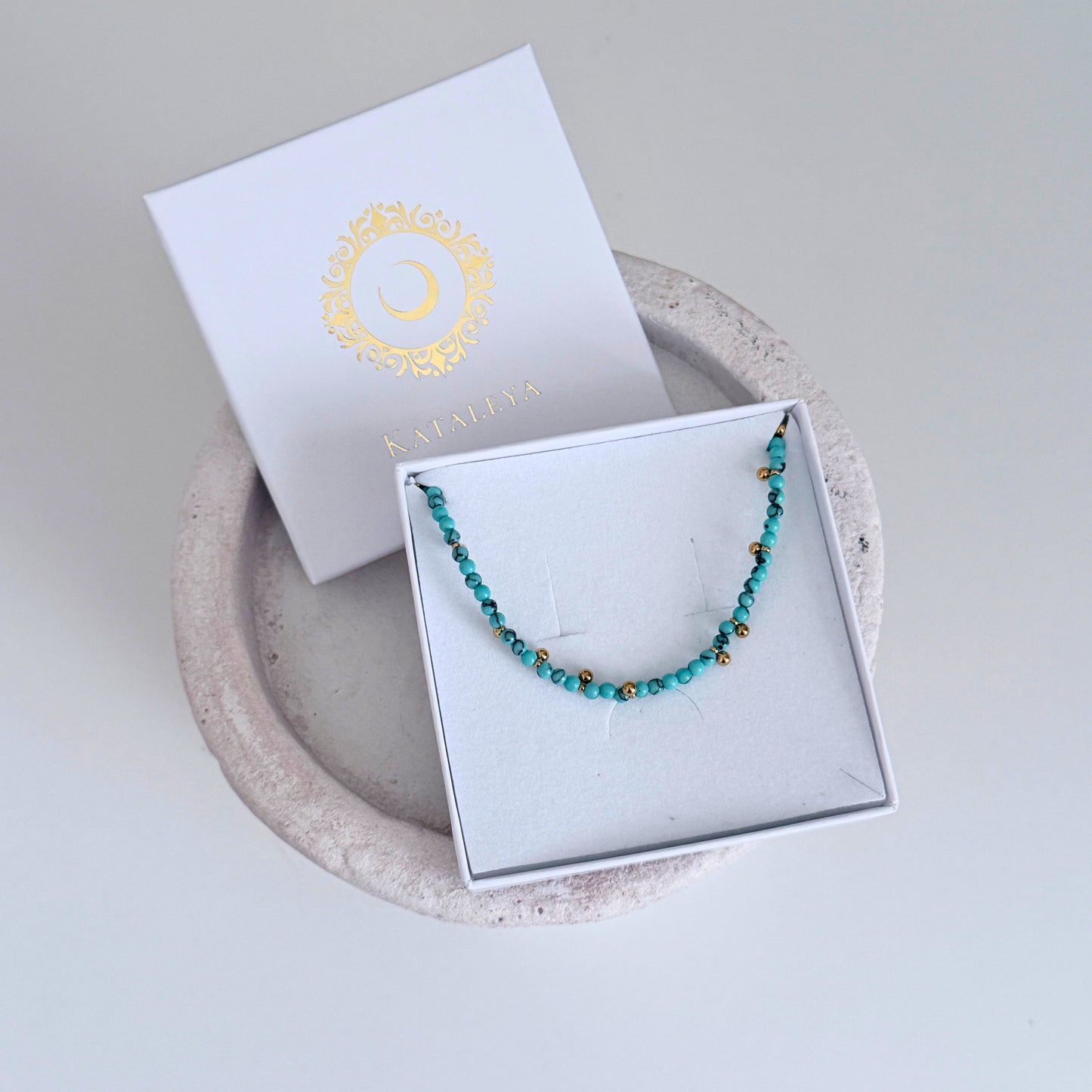 Nera Beaded Necklace | Turquoise Beaded Necklace