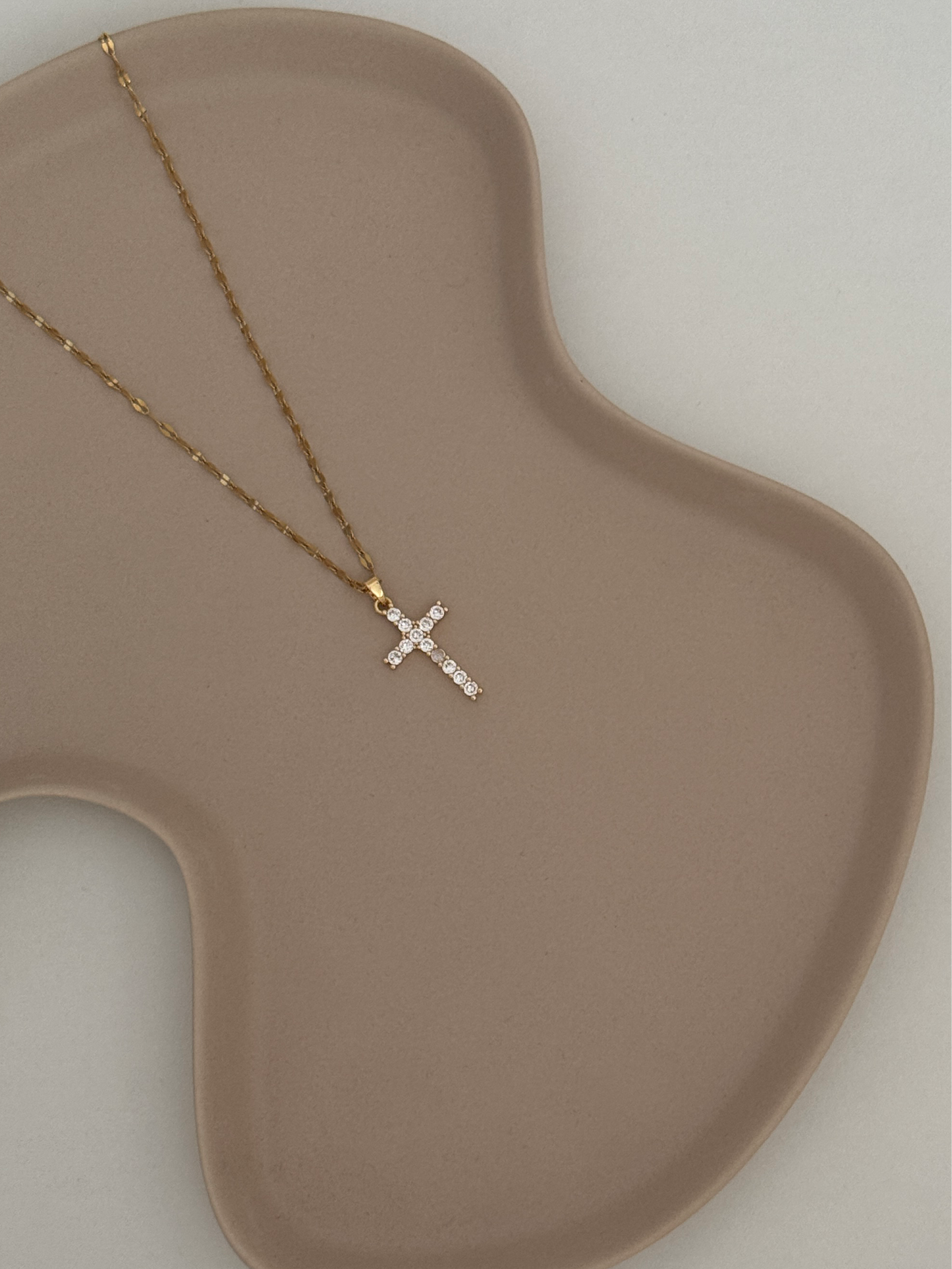 Cross Zircon Pendant Necklace