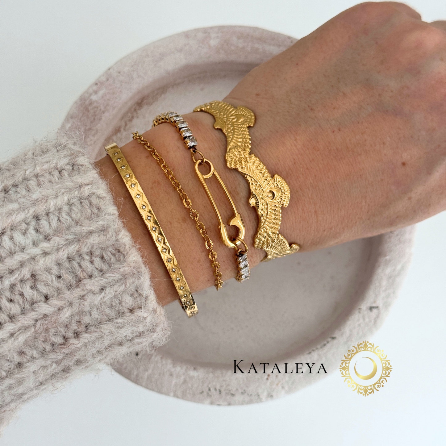 Spirit Eagle Cuff Bracelet | Waterproof & Tarnish Free