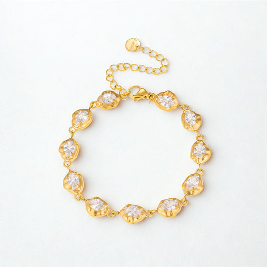 Kora – Waterproof Gold Zircon Bracelet