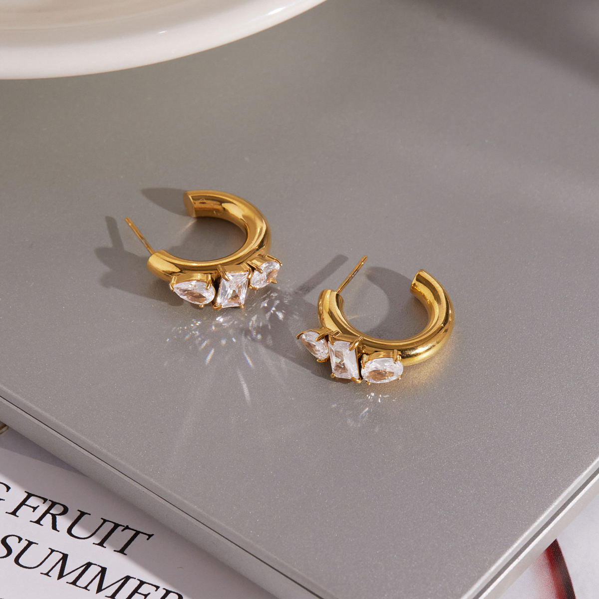 Nova Crystal Hoops