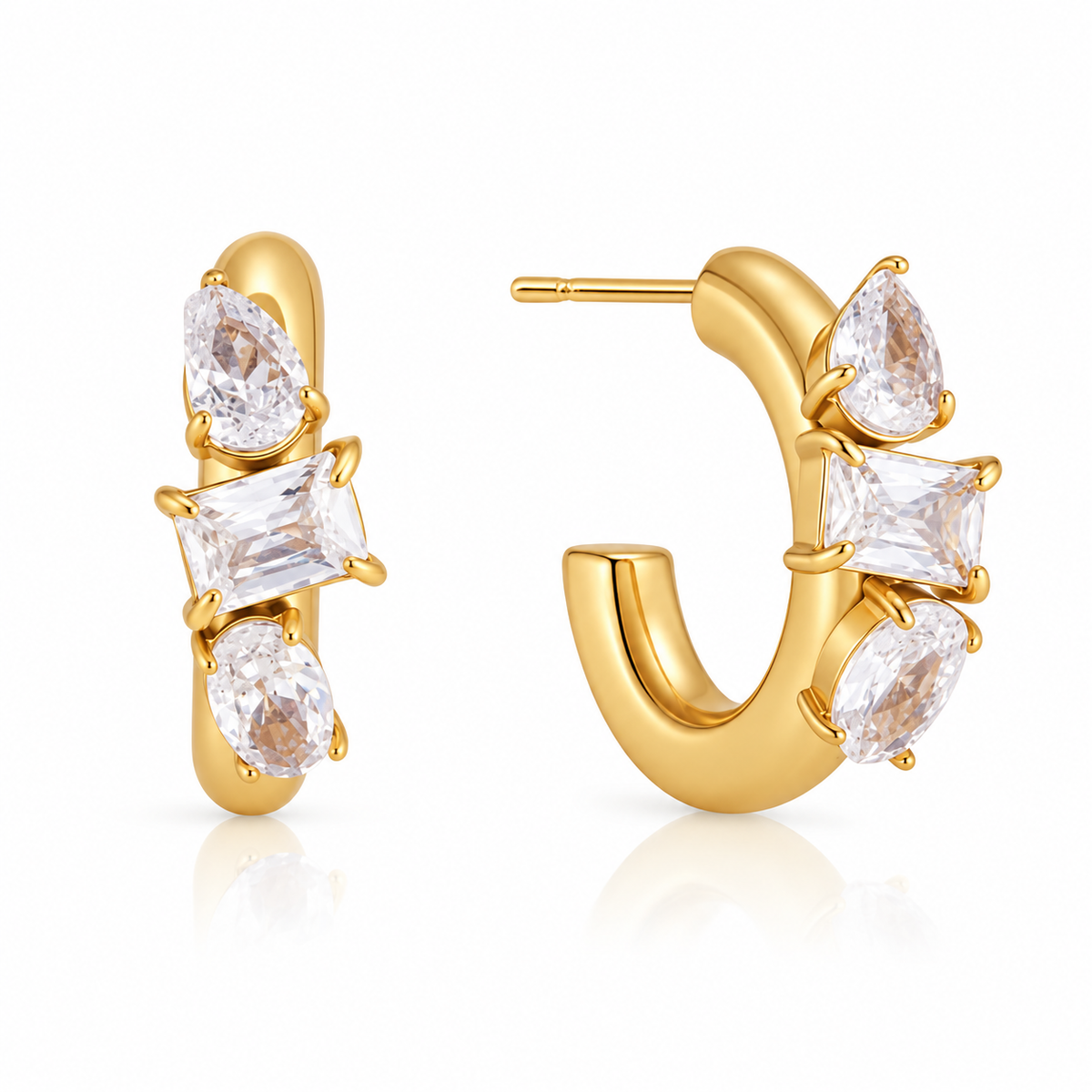 Nova Crystal Hoops