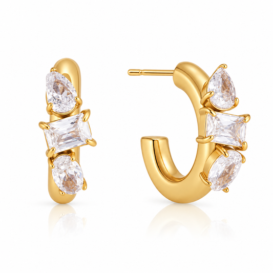 Nova Crystal Hoops