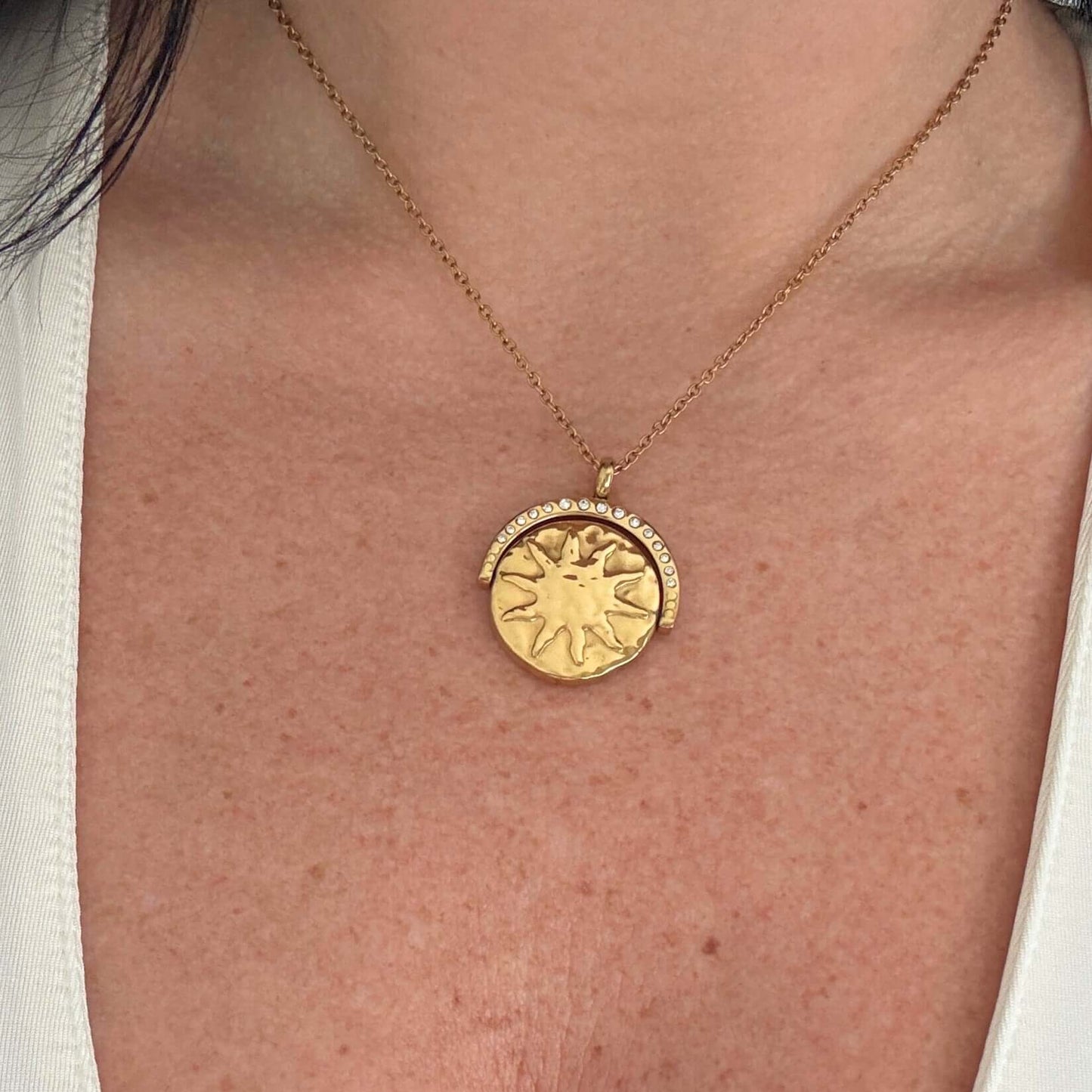 Spinner Sun Necklace