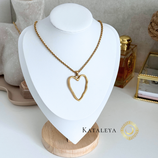 Heart of Gold Long Necklace | Waterproof & Tarnish Free