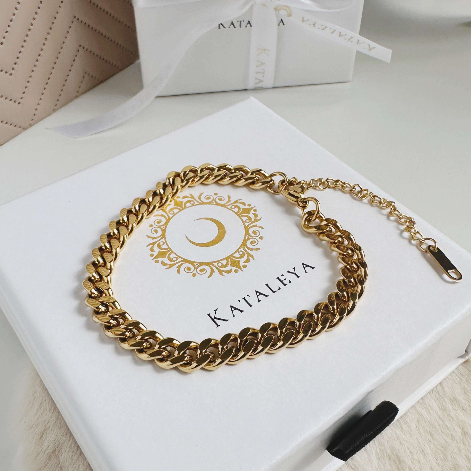 Cuban Chain Bracelet Gold - Kataleya