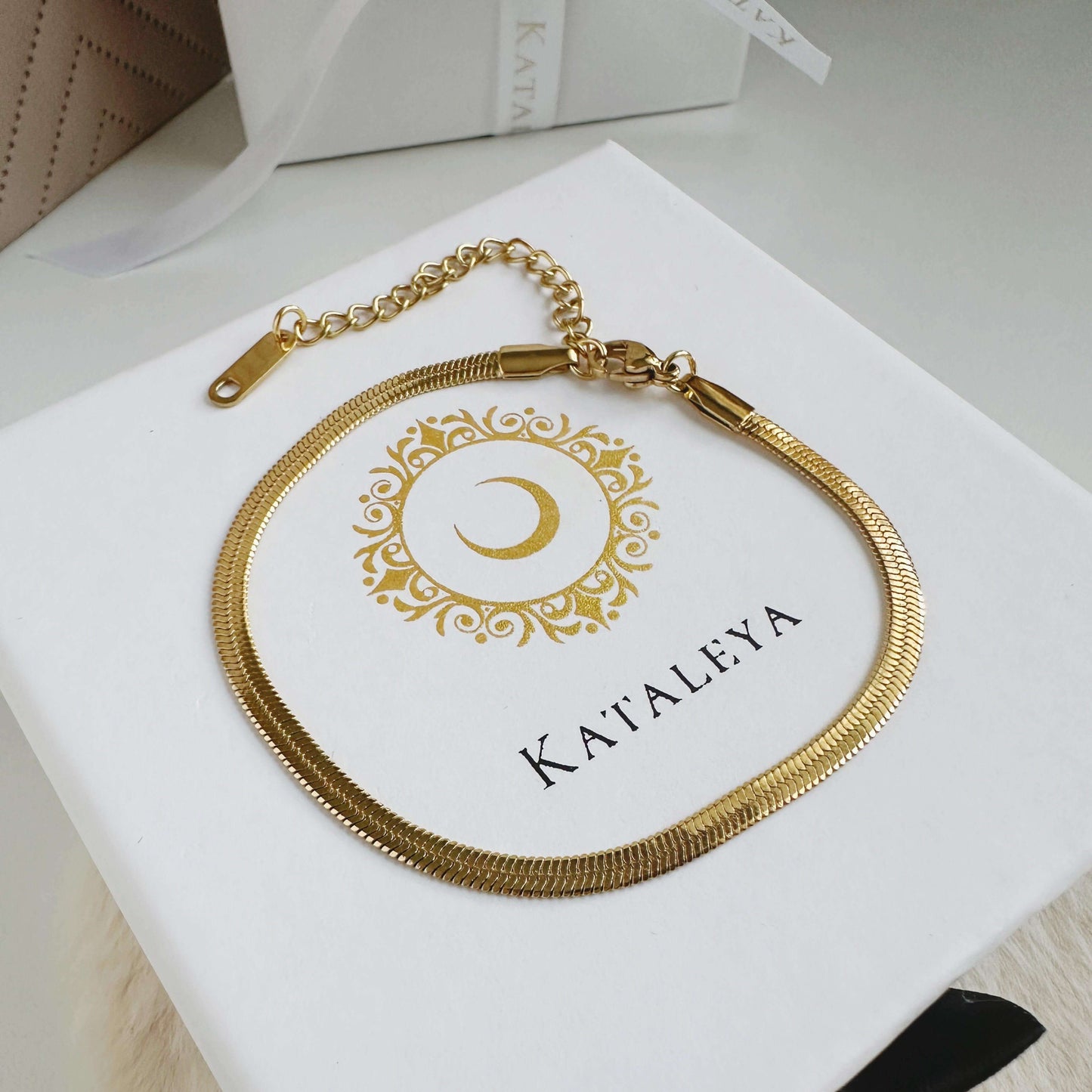 Gold Snake Bracelet - Kataleya