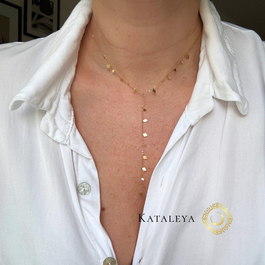 Rhombus Y Necklace | Waterproof & Tarnish Free