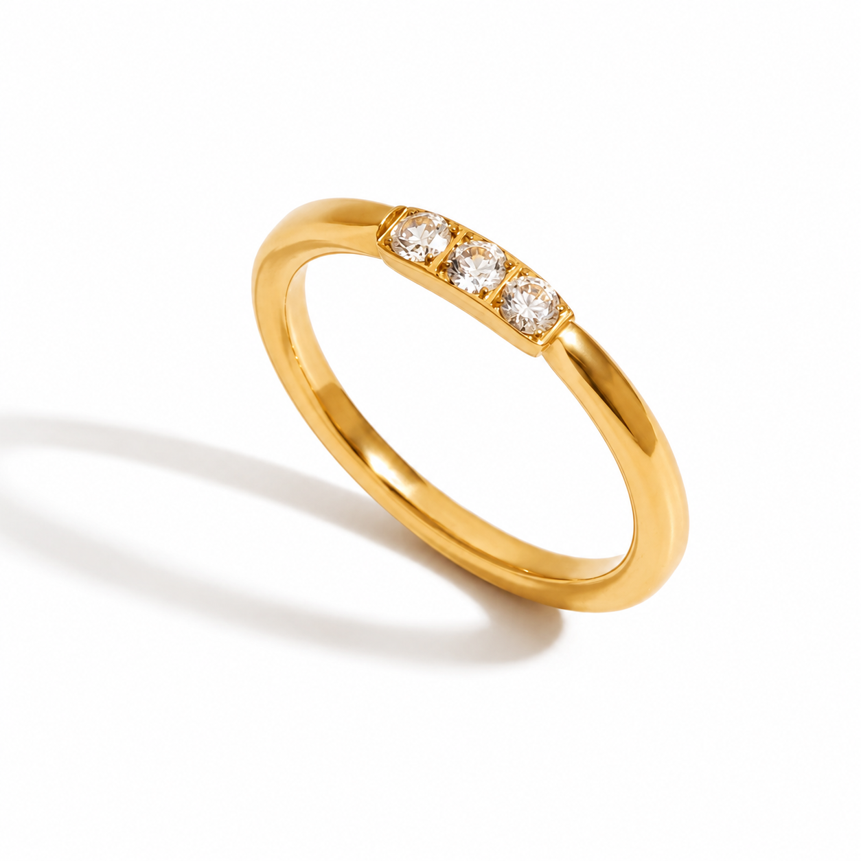 Zoi Ring | Gold Crystal Ring
